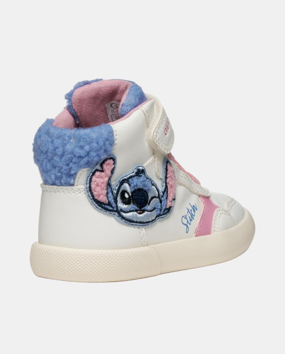 Sapatilhas Transpiráveis Mid Cut de Bebé Branco-5