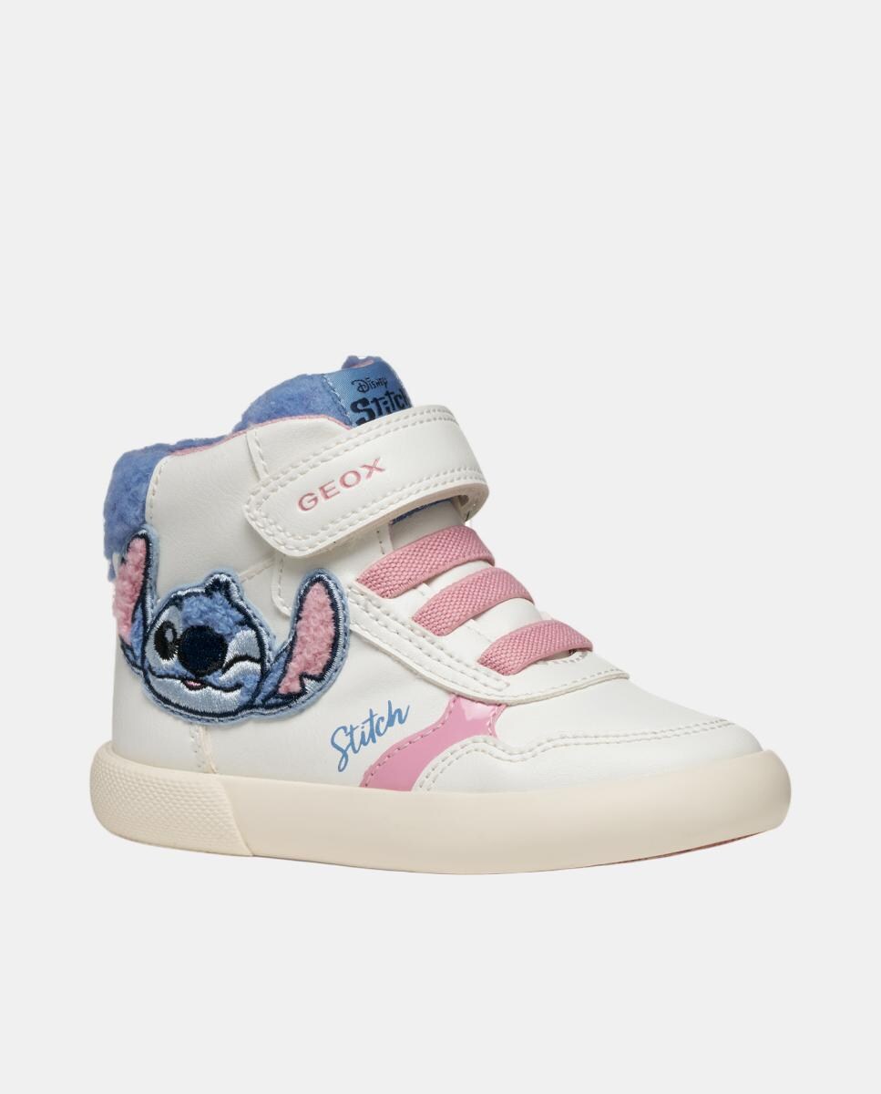 Sapatilhas Transpiráveis Mid Cut de Bebé Branco-7