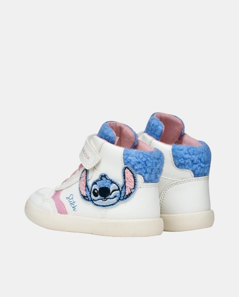 Sapatilhas Transpiráveis Mid Cut de Bebé Branco-8