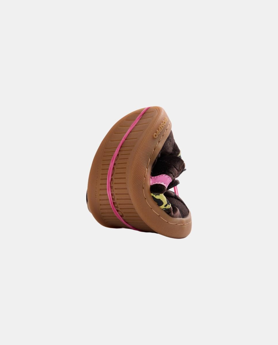 Sapatilhas Gioseppo Barefoot com Animal Print Castanho-chocolate-5