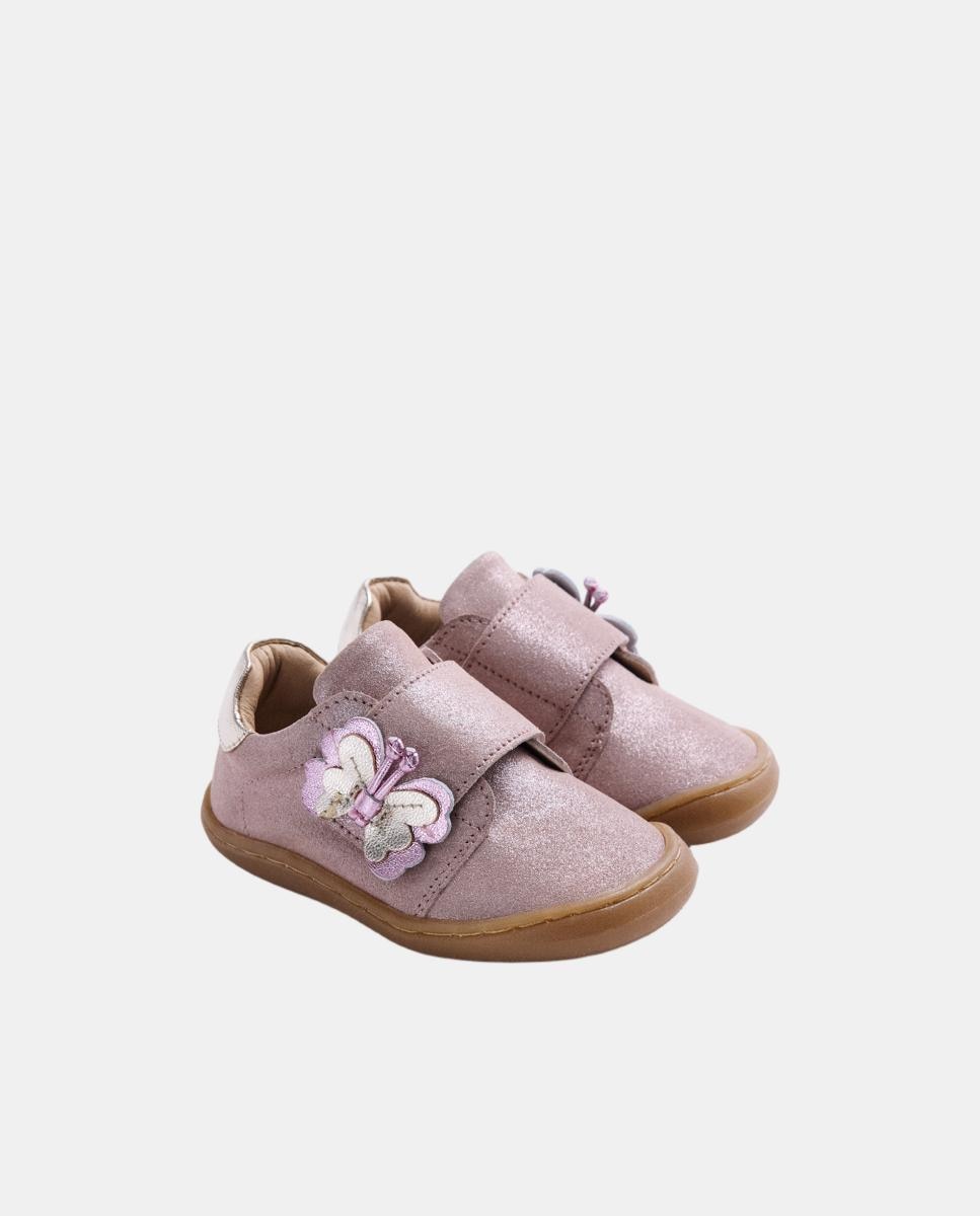Sapatilhas Gioseppo Barefoot em Pele Brilhante Rosa-claro-2