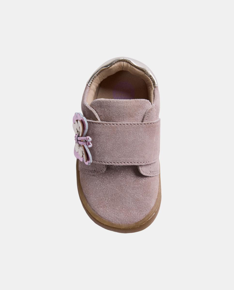 Sapatilhas Gioseppo Barefoot em Pele Brilhante Rosa-claro-3