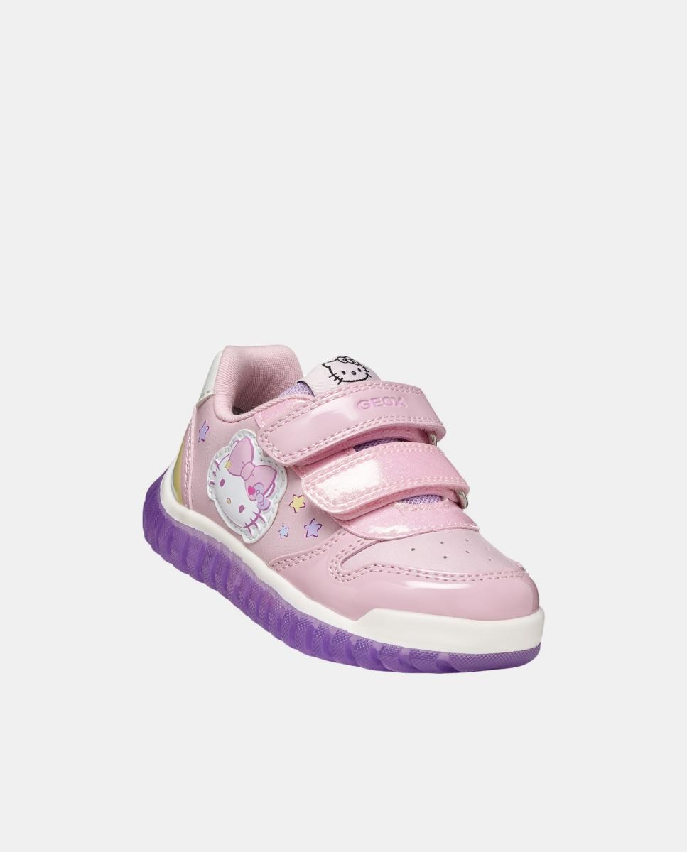 Botins desportivos da linha Hello Kitty Geox Rosa-claro-3