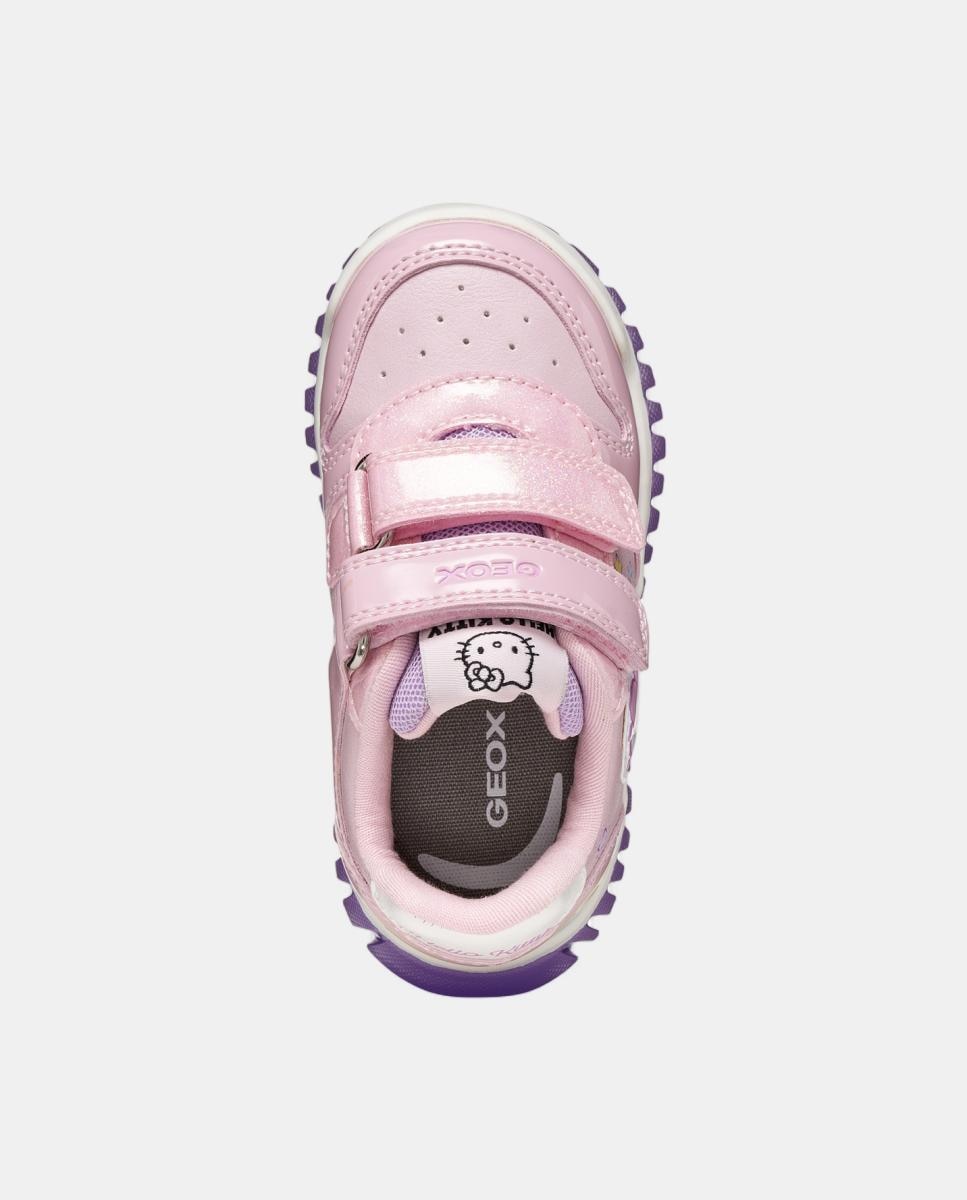 Botins desportivos da linha Hello Kitty Geox Rosa-claro-4