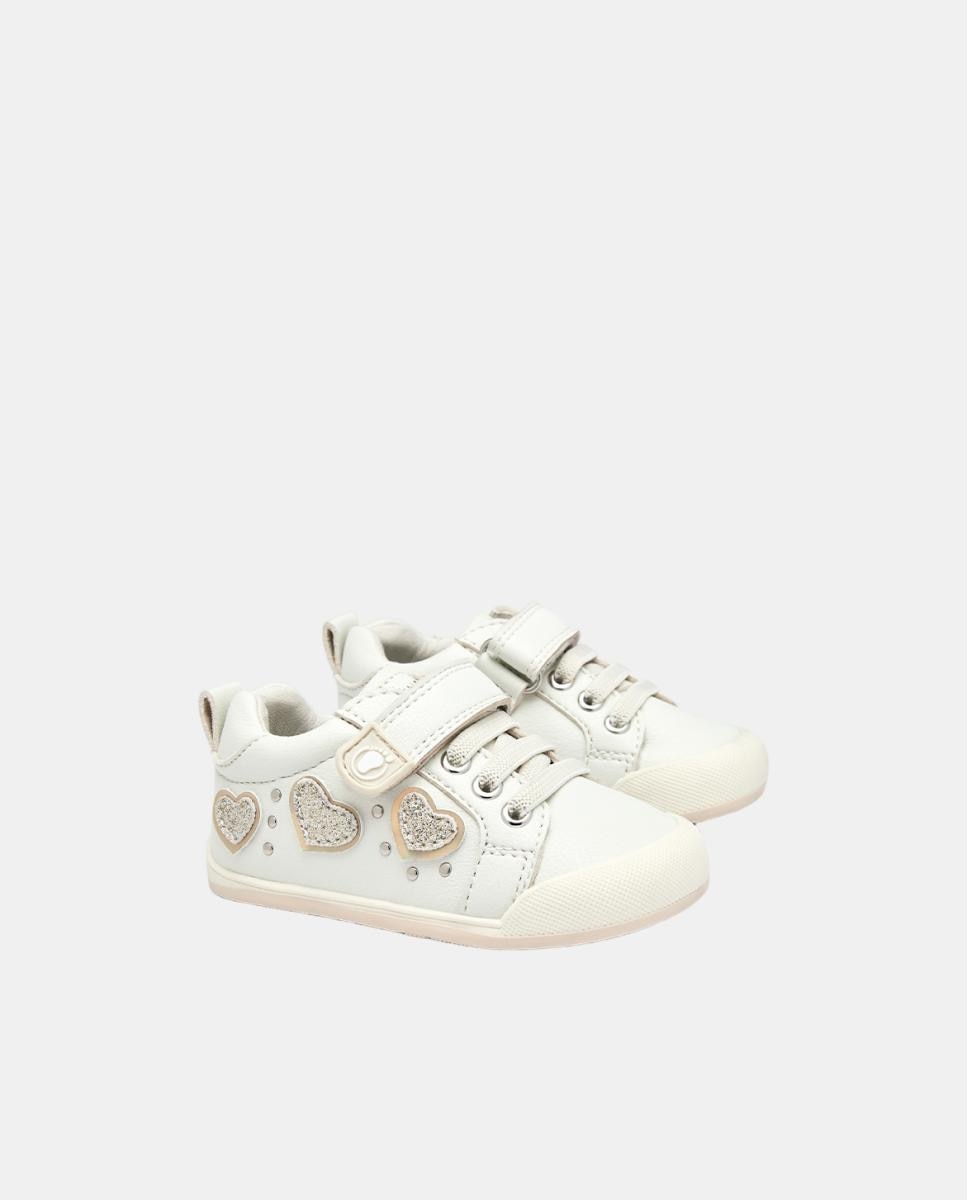 Sapatilhas Barefoot corações bege TECNOBABY BY CONGUITOS Bege-4