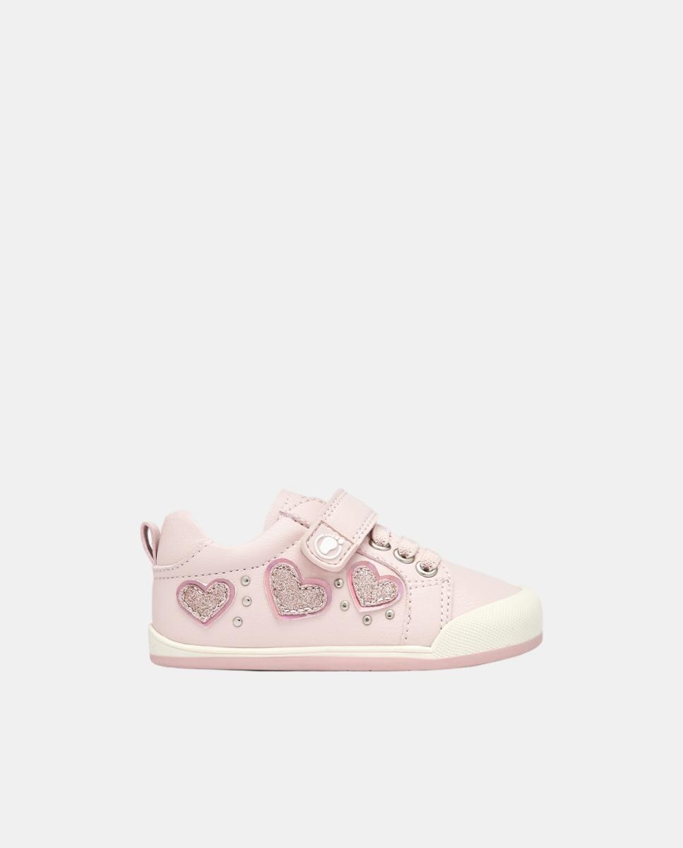 Imagem 0 de Sapatilhas Barefoot corações rosa