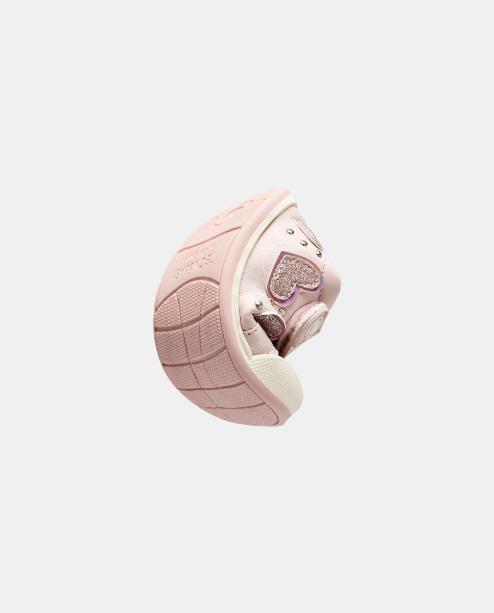 Sapatilhas Barefoot corações rosa TECNOBABY BY CONGUITOS Rosa-claro-2