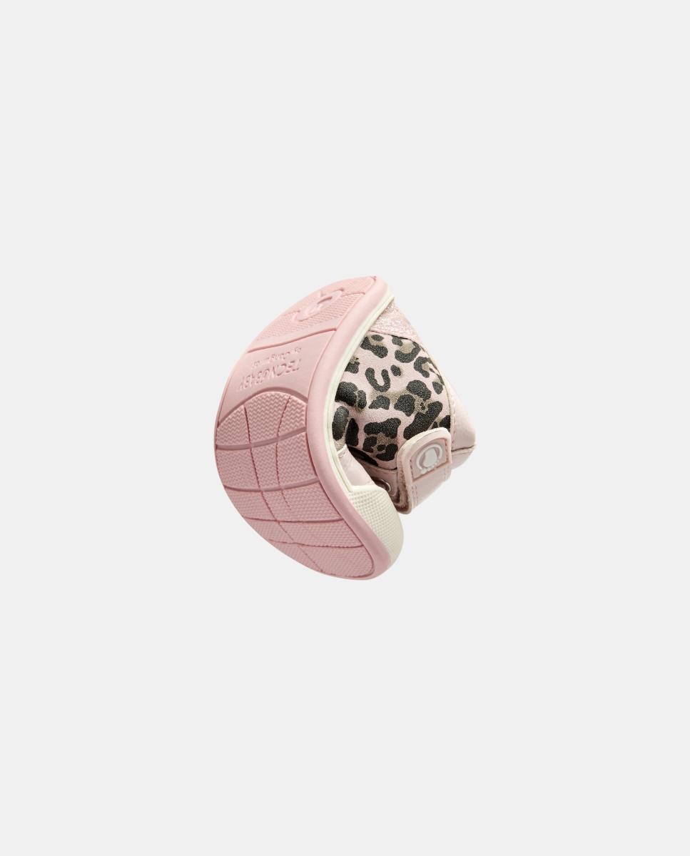 Sapatilhas Barefoot leopardo rosa TECNOBABY BY CONGUITOS Rosa-claro-2