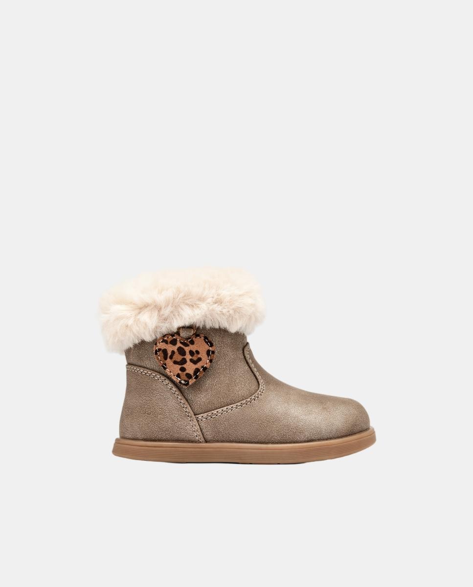 Imagem 0 de Bota Barefoot coração taupe