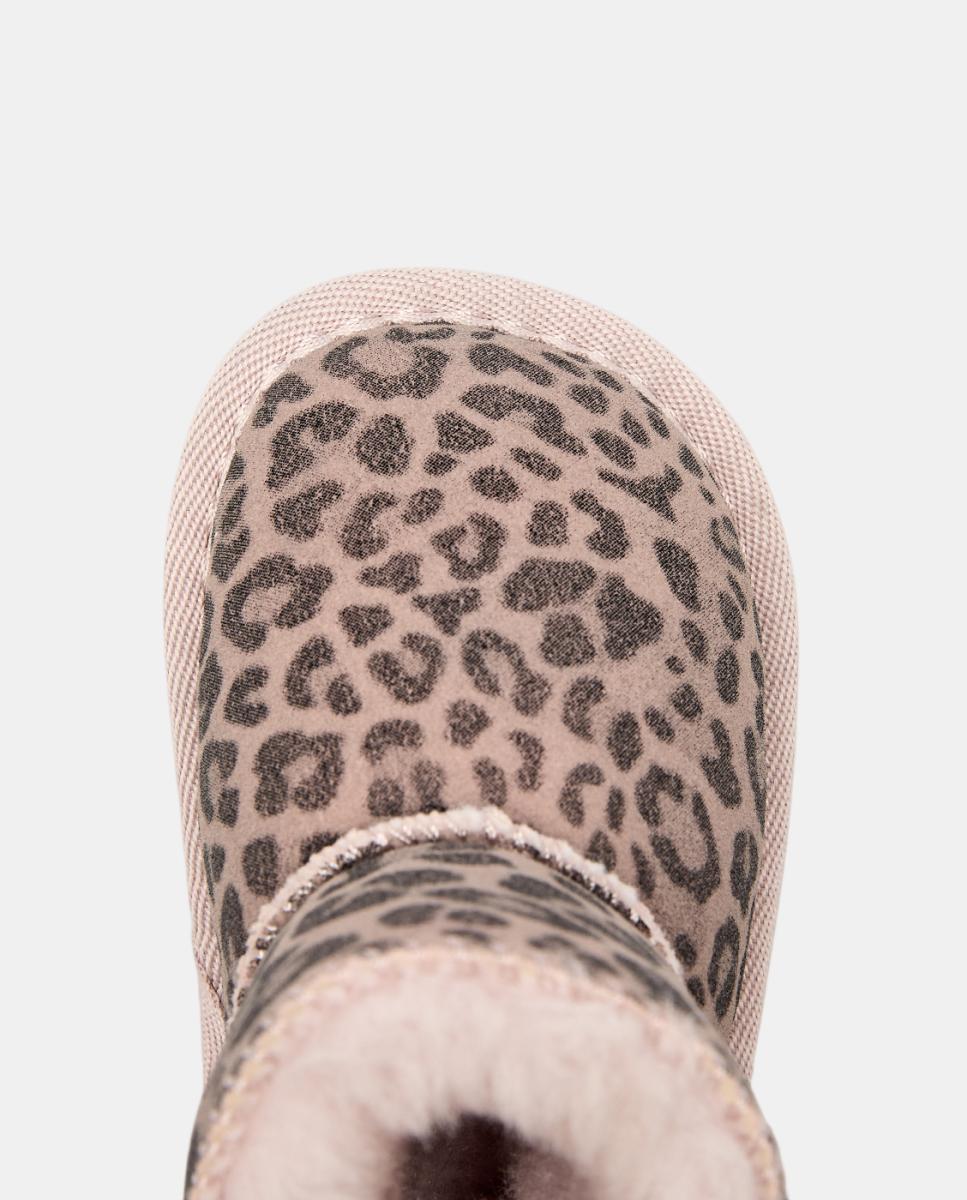 Bota Barefoot Australiana leopardo rosa Rosa-claro-4