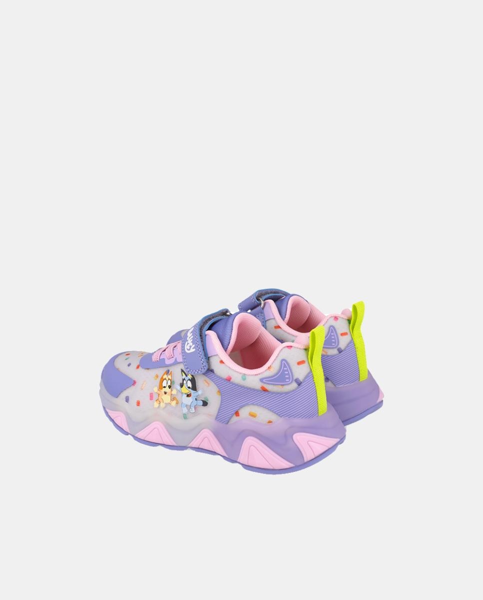Sapatilhas Bluey com fecho de velcro e elásticos Roxo-3
