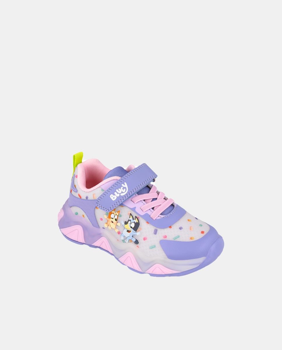 Sapatilhas Bluey com fecho de velcro e elásticos Roxo-4