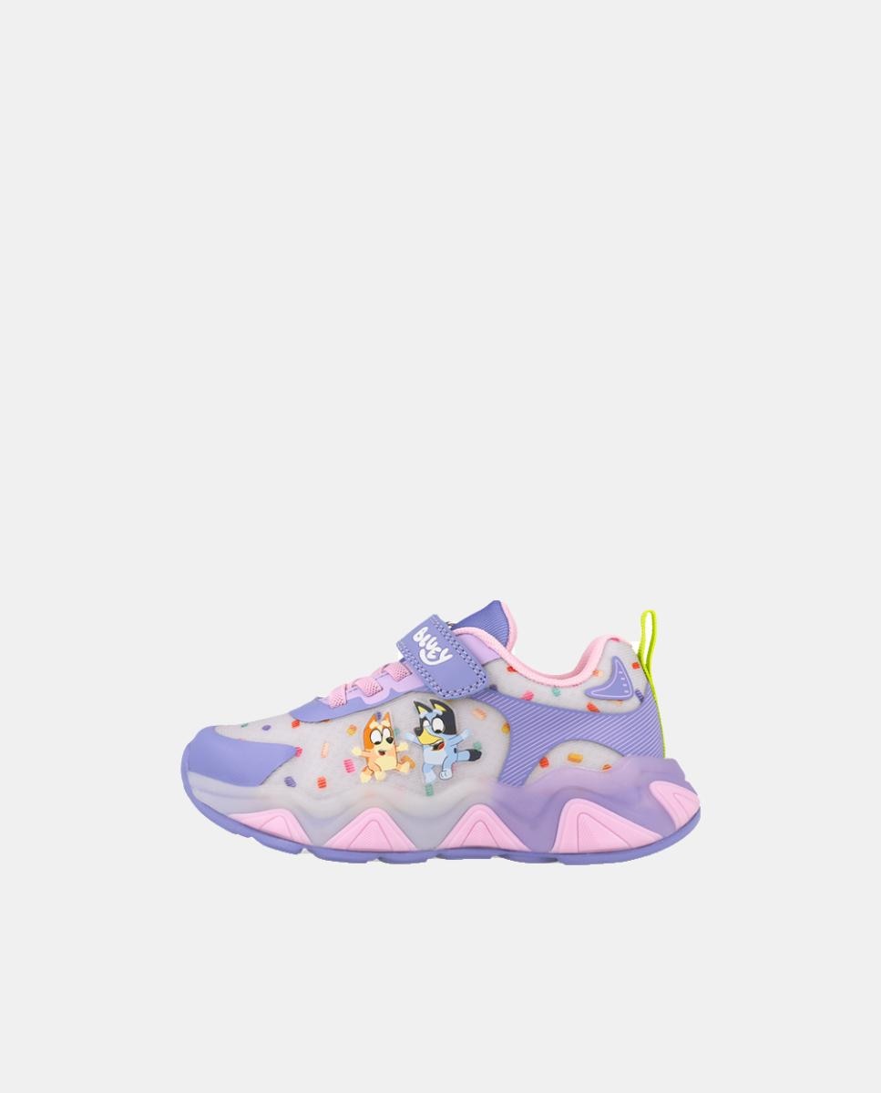 Sapatilhas Bluey com fecho de velcro e elásticos Roxo-5