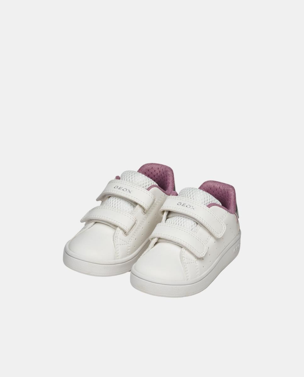 Sapatilhas Low-Cut de Look Feminino Geox Branco-3