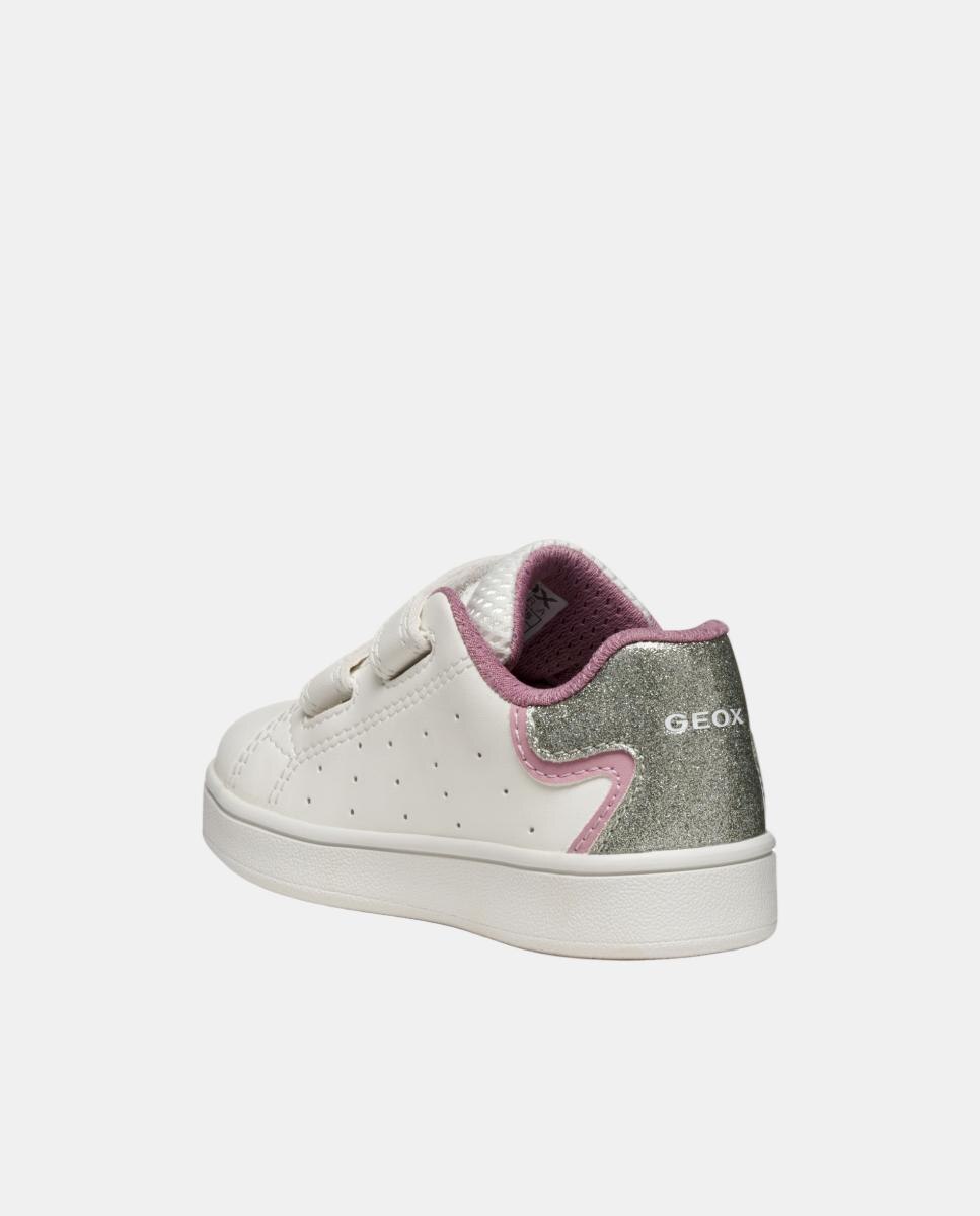 Sapatilhas Low-Cut de Look Feminino Geox Branco-6