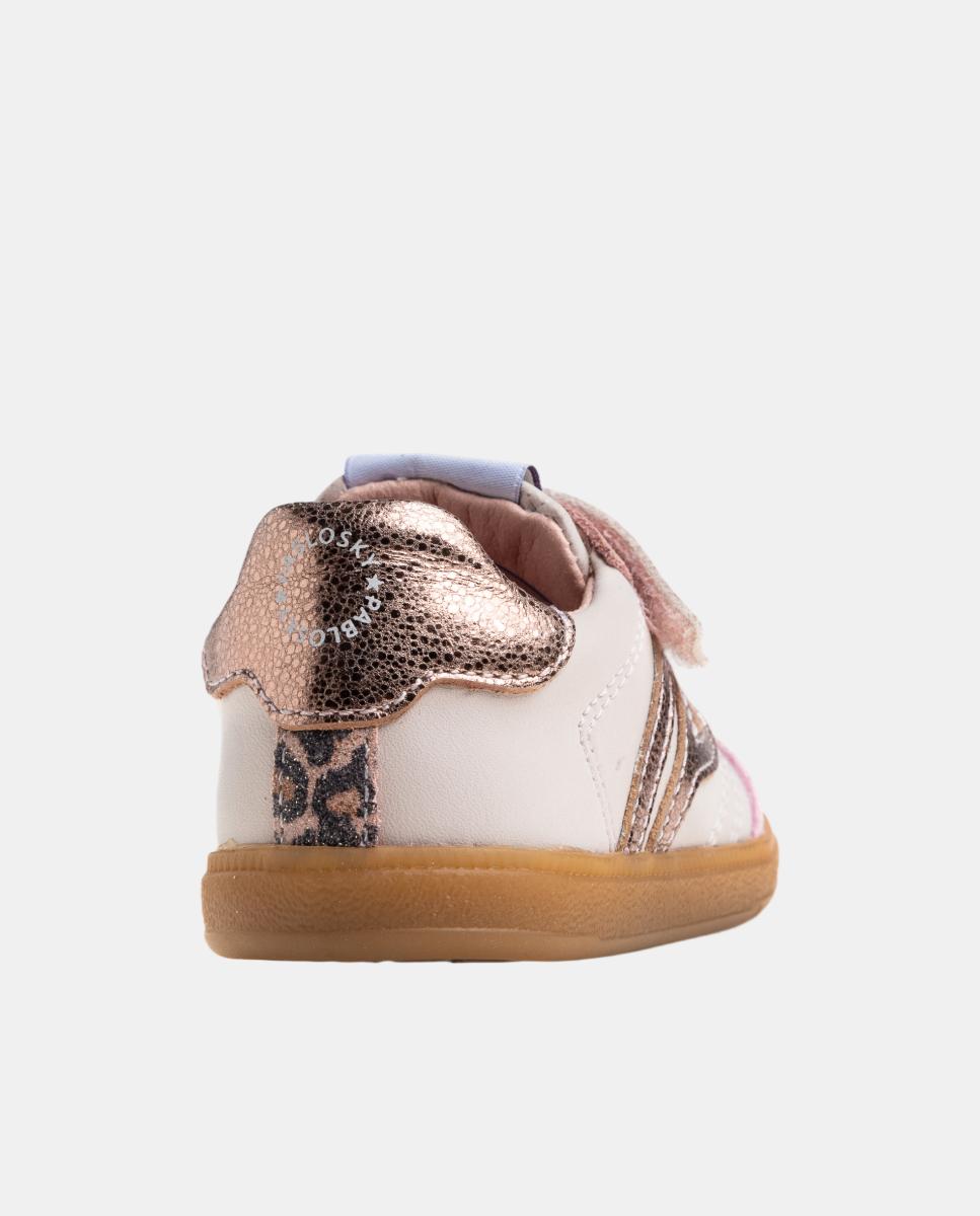Sapatos Desportivos Barefoot de Bebé Pablosky Rosa-pastel-3