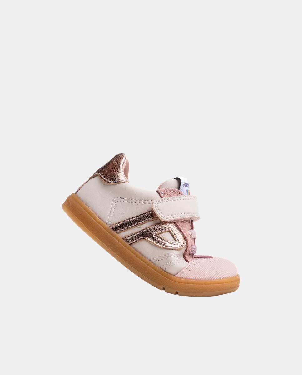 Sapatos Desportivos Barefoot de Bebé Pablosky Rosa-pastel-5
