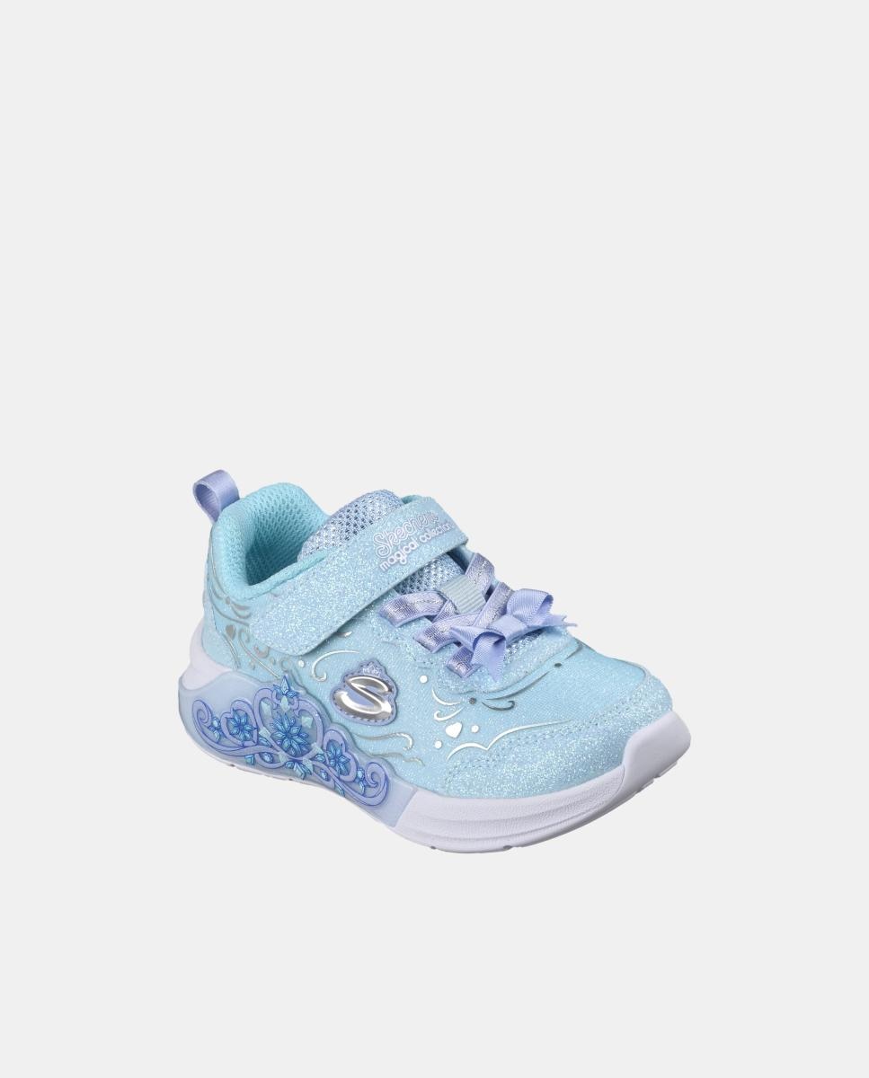 Sapatilhas Desportivas de Bebé com Luzes Skechers Esmeralda Azul-2