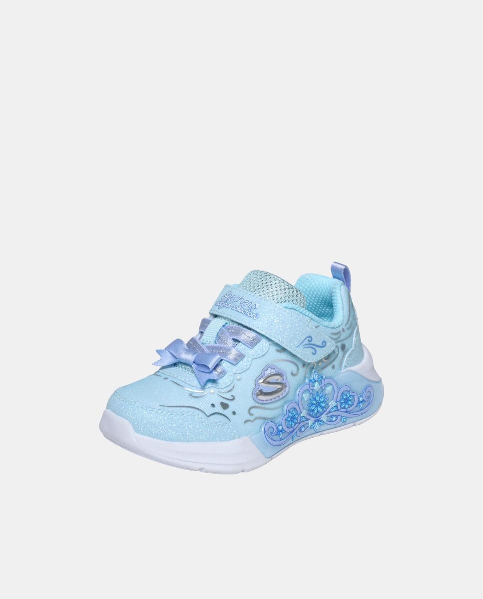 Sapatilhas Desportivas de Bebé com Luzes Skechers Esmeralda Azul-3