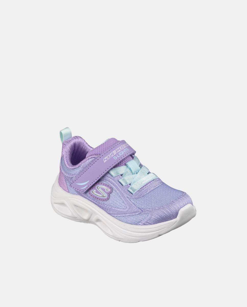 Zapatilla de bebé niña sport con luces - Skechers - Lila claro Lila claro-2