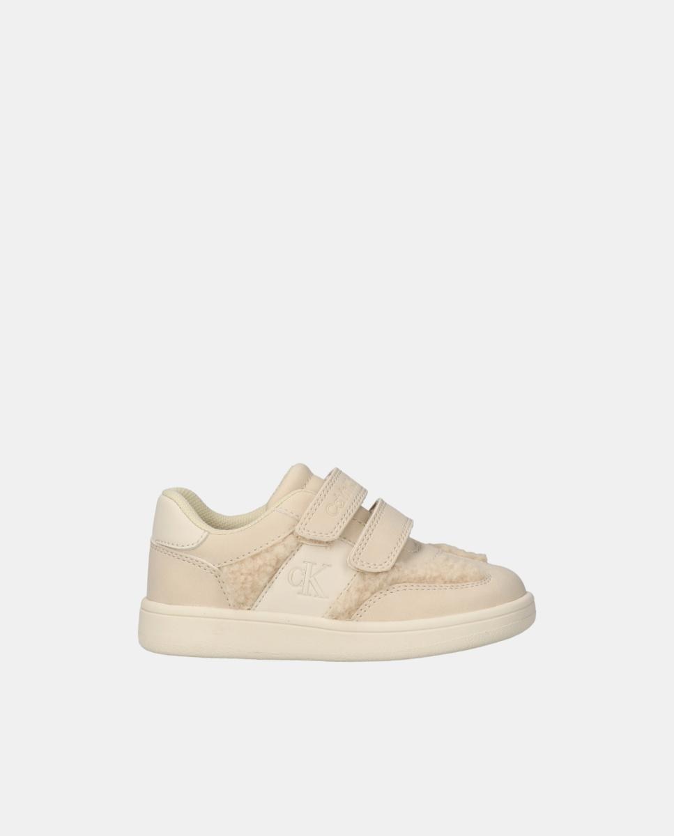 Zapatilla casco Calvin Klein con borreguito. - Beige Beige-1