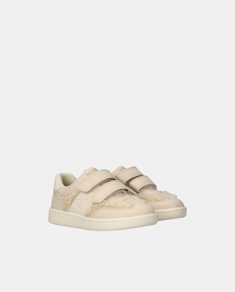Zapatilla casco Calvin Klein con borreguito. - Beige Beige-2