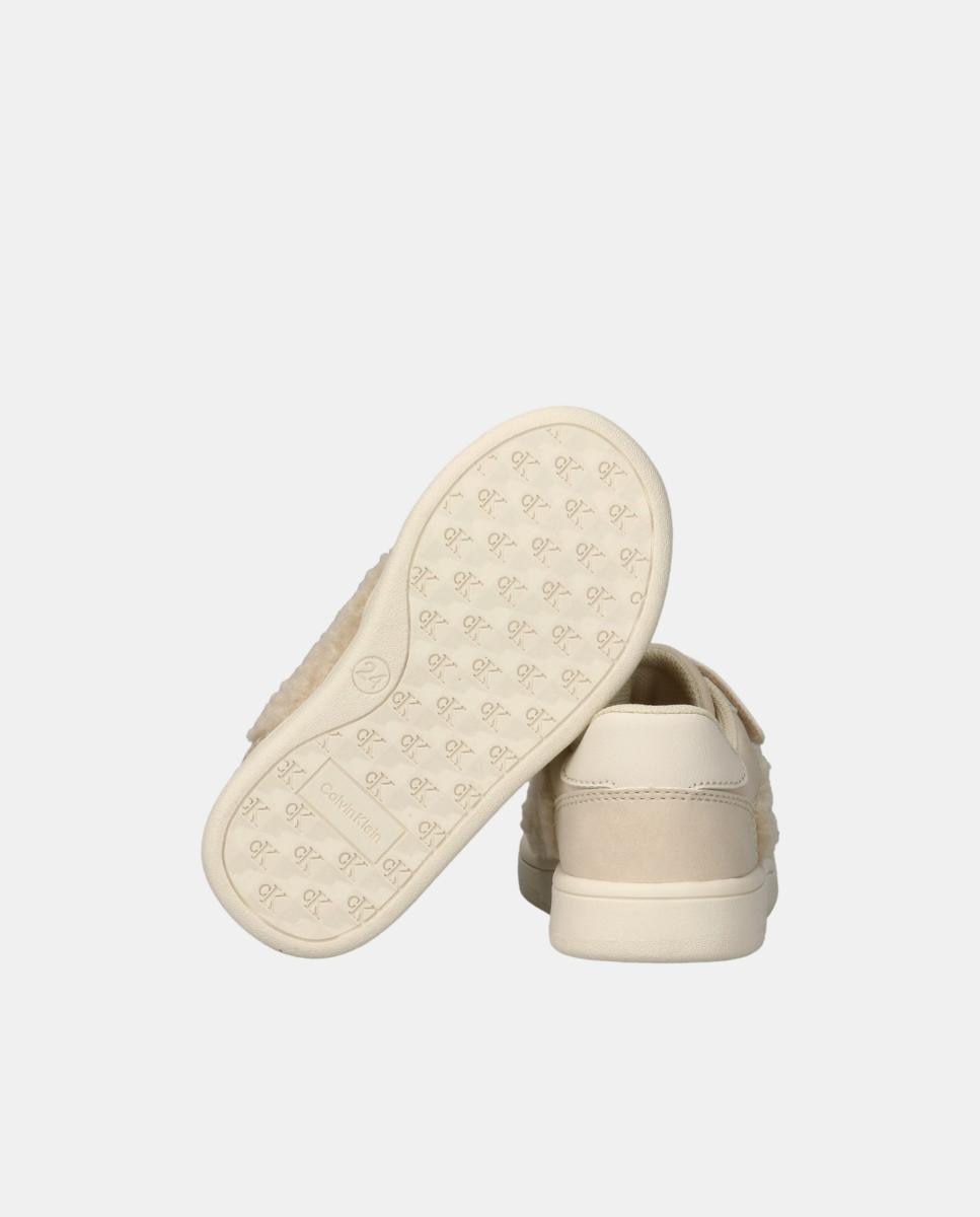 Zapatilla casco Calvin Klein con borreguito. - Beige Beige-5