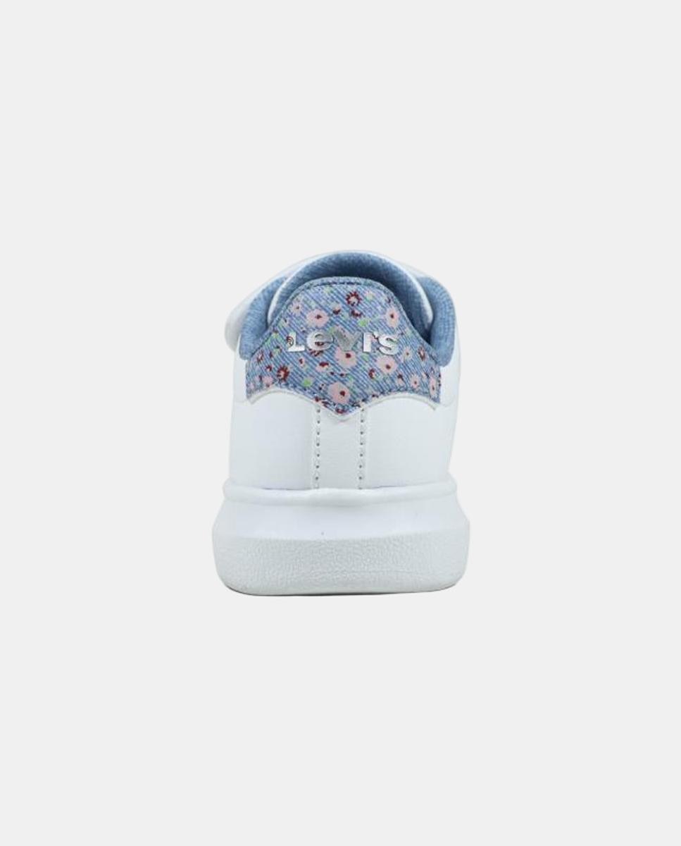 Sapatilhas baixas infantis com elástico e velcro Levi's kidswear Branco-2