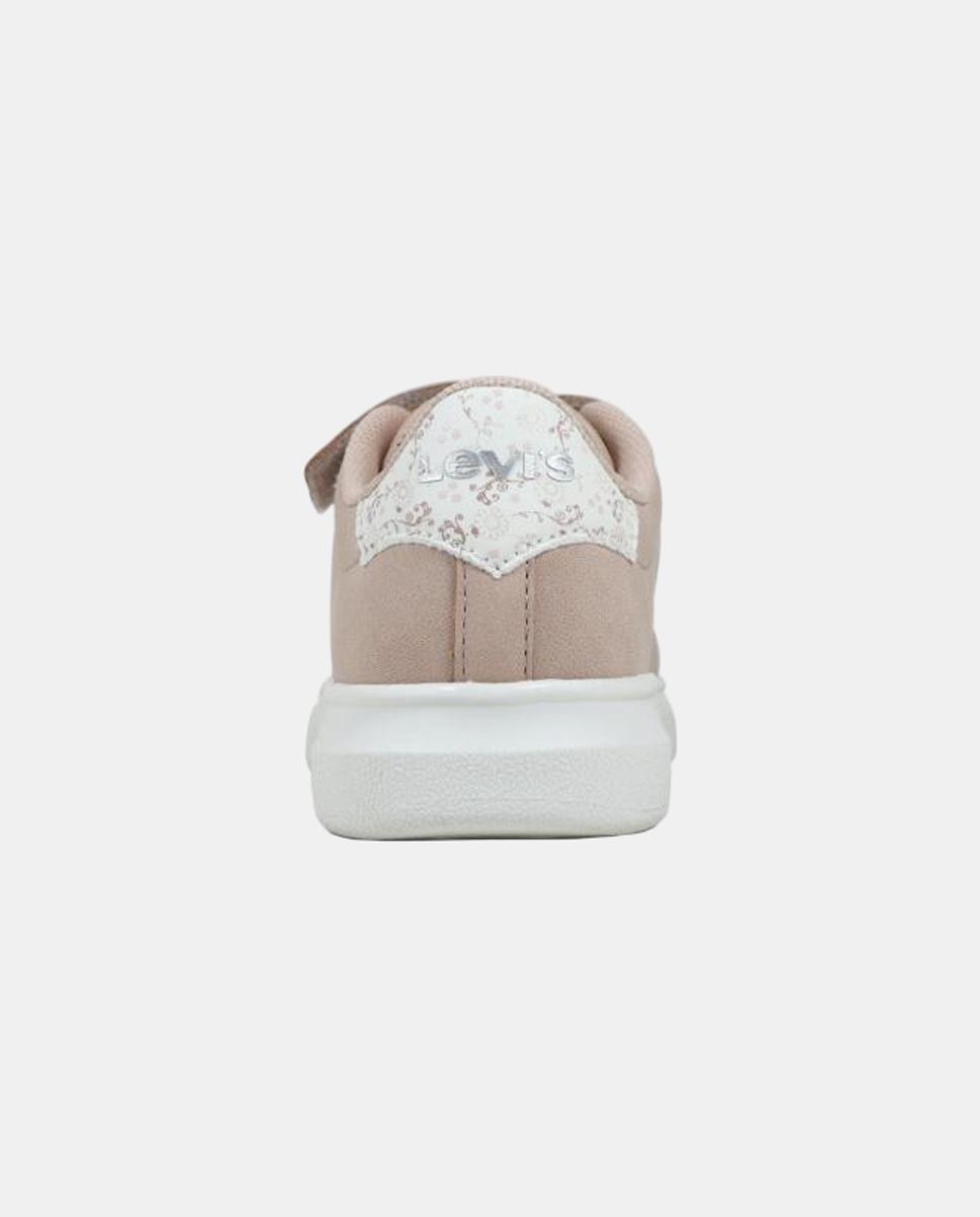 Sapatilhas baixas infantis com elástico e velcro Levi's kidswear Rosa-pálido-2