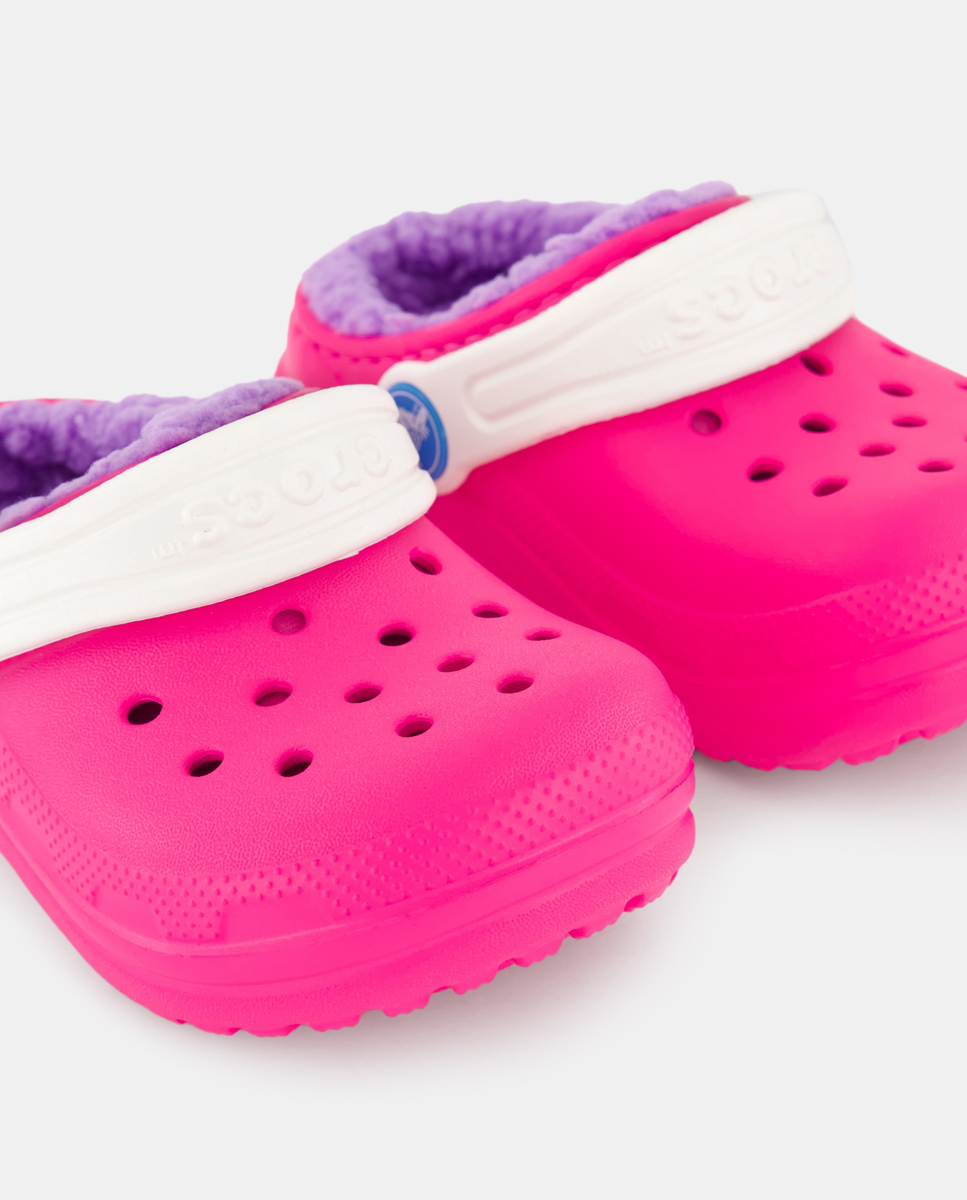 Socas de Bebé Classic Lined IAM Brown Bear Clog Rosa-pastel-5