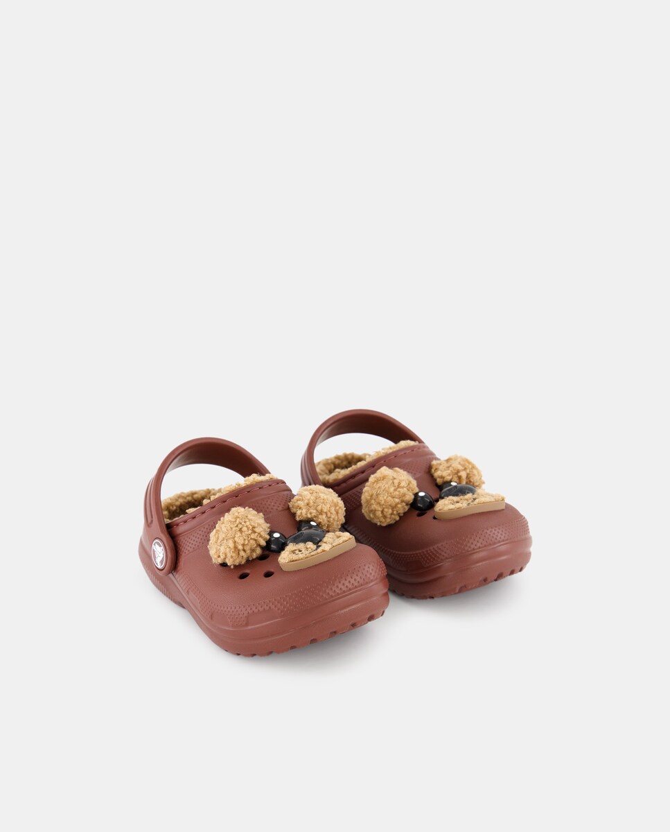 Socas de Bebé Classic Lined IAM Brown Bear Clog Castanho-chocolate-2