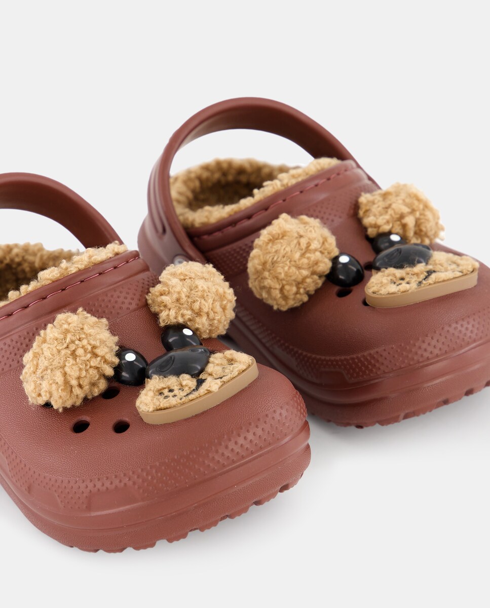 Socas de Bebé Classic Lined IAM Brown Bear Clog Castanho-chocolate-5