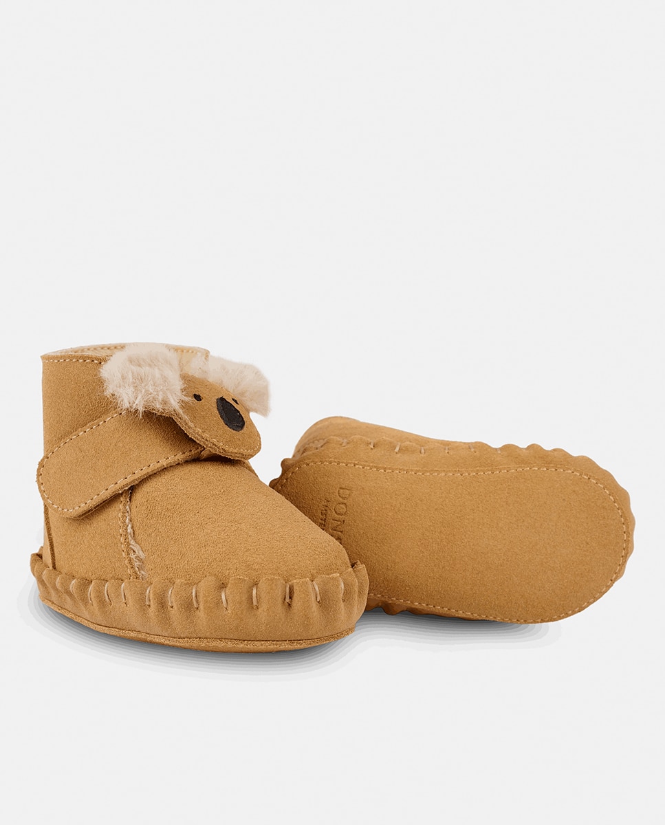Zapato de bebé con velcro - Donsje - Beige Beige-1