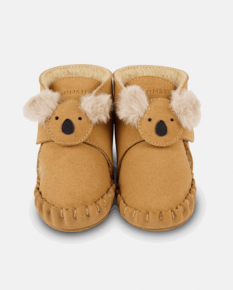 Zapato de bebé con velcro - Donsje - Beige Beige-2