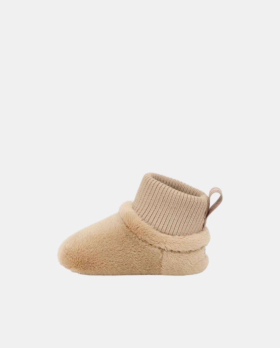 Botas de Tricot Baby Nesti Bege-3