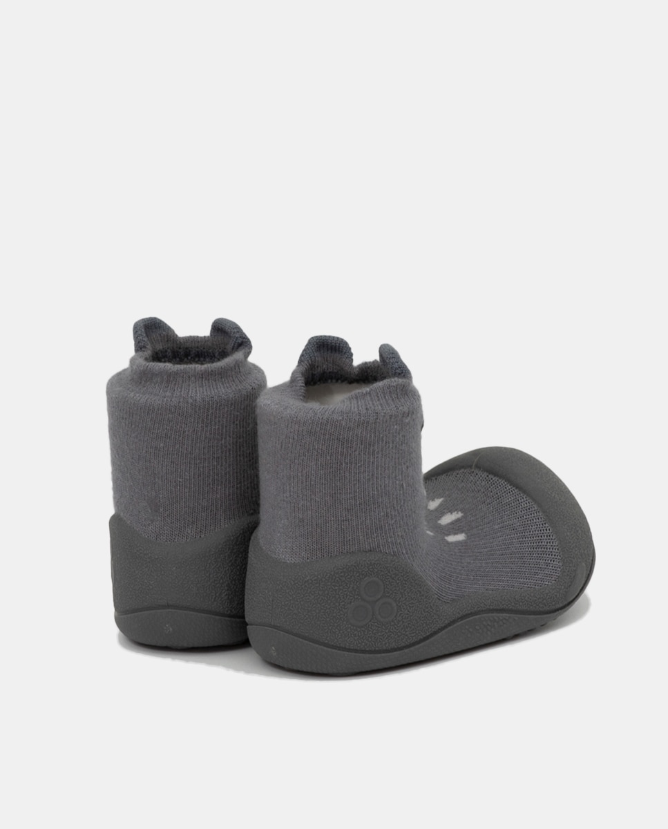 Pantufas de Bebé com Desenho de Coala e em Algodão - Cinzento Attipas Cinzento-5