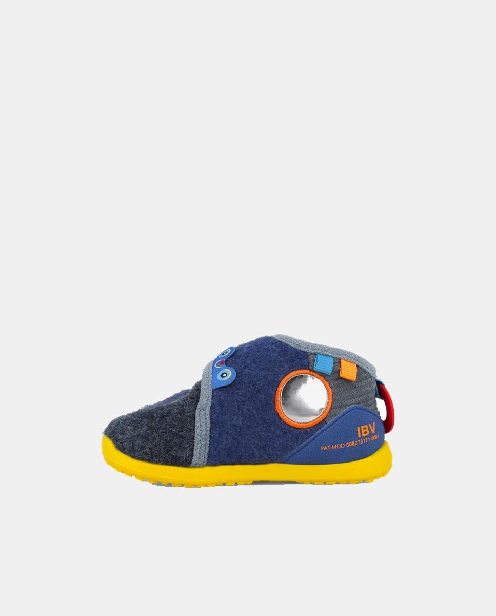 Pantufas Barefoot para Primeiros Passos com Biqueira Espaçosa Biomecanics Azul-marinho-2