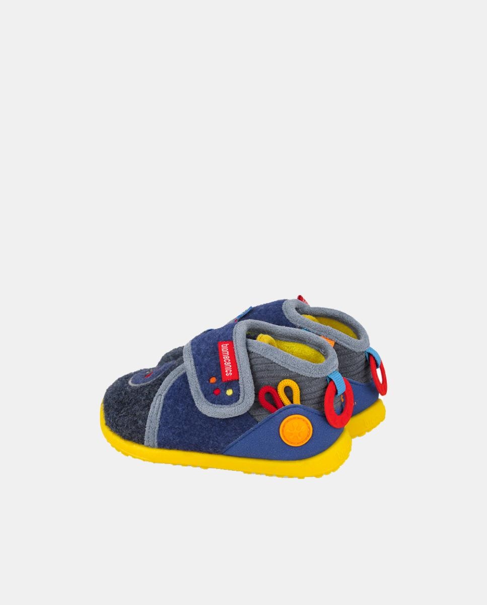 Pantufas Barefoot para Primeiros Passos com Biqueira Espaçosa Biomecanics Azul-marinho-3