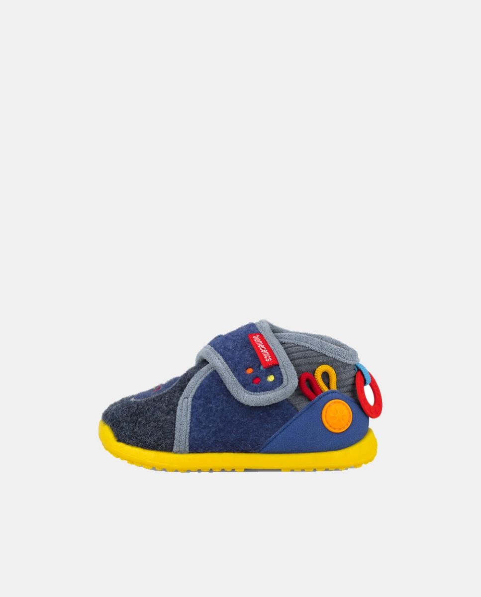 Pantufas Barefoot para Primeiros Passos com Biqueira Espaçosa Biomecanics Azul-marinho-5