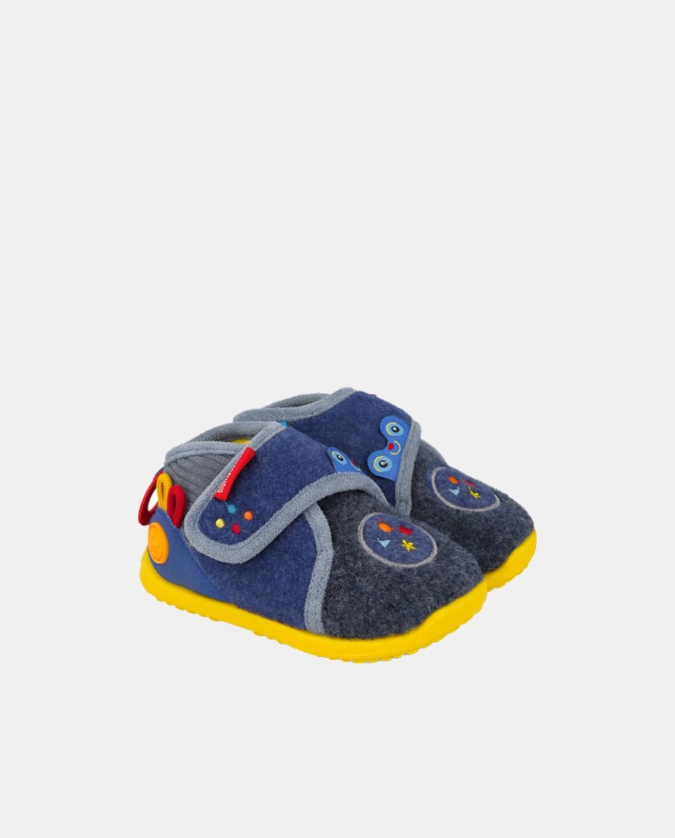 Pantufas Barefoot para Primeiros Passos com Biqueira Espaçosa Biomecanics Azul-marinho-6