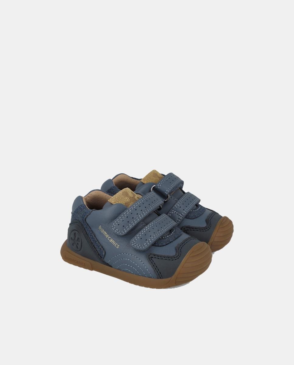 Botins para Primeiros Passos com Biqueira Reforçada Biomecanics Azul-5