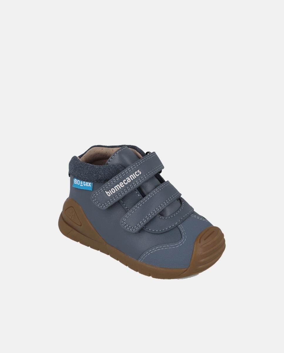 Botins Resistentes à Água para Primeiros Passos com Biqueira Reforçada - Azul Biomecanics Azul-marinho-4