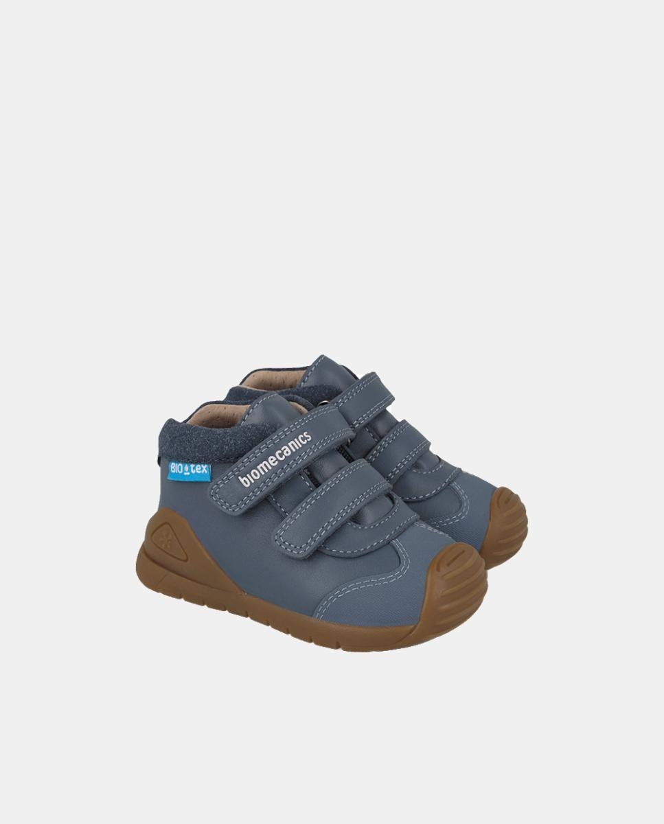 Botins Resistentes à Água para Primeiros Passos com Biqueira Reforçada - Azul Biomecanics Azul-marinho-5