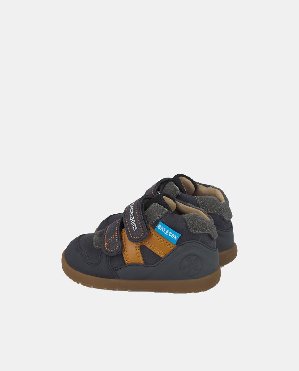 Botins Barefoot Resistentes à Água para Primeiros Passos com Biqueira Redonda Biomecanics Azul-marinho-3
