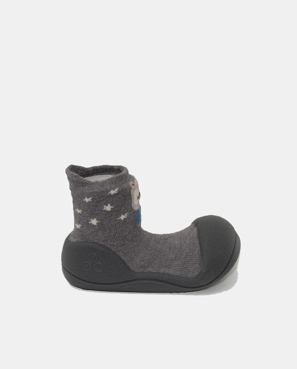Botas de Tricot de Bebé Attipas Cinzento-1