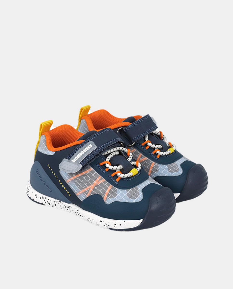 Sapatilhas com Elásticos e Velcro Azulão-2