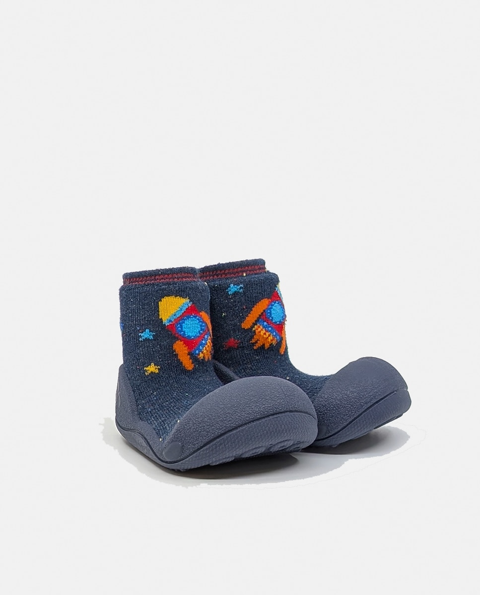 Botas de Tricot de Bebé Attipas Azul-marinho-3