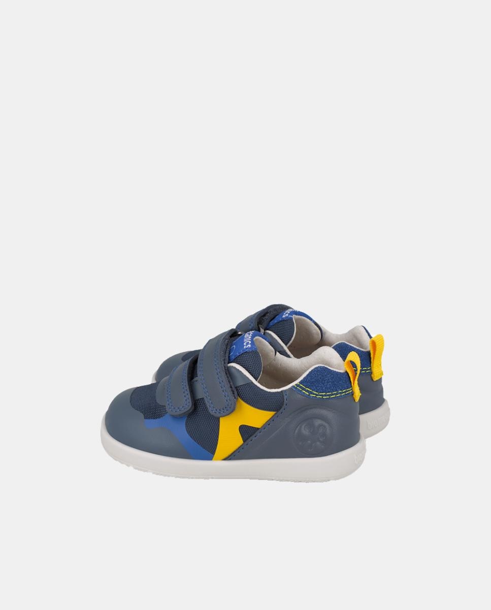 Sapatilhas Barefoot para Primeiros Passos com Biqueira Espaçosa Biomecanics Azul-3