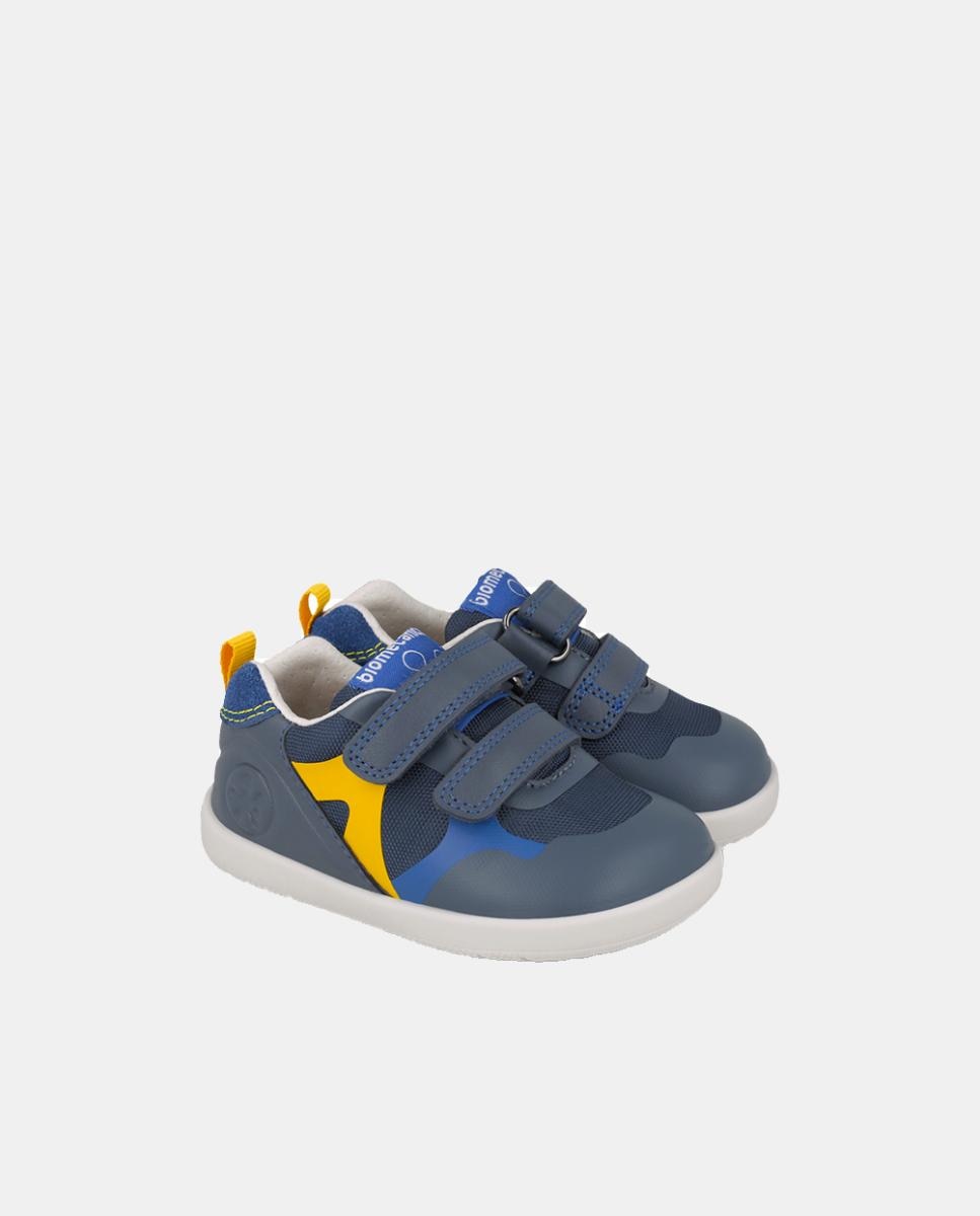 Sapatilhas Barefoot para Primeiros Passos com Biqueira Espaçosa Biomecanics Azul-5