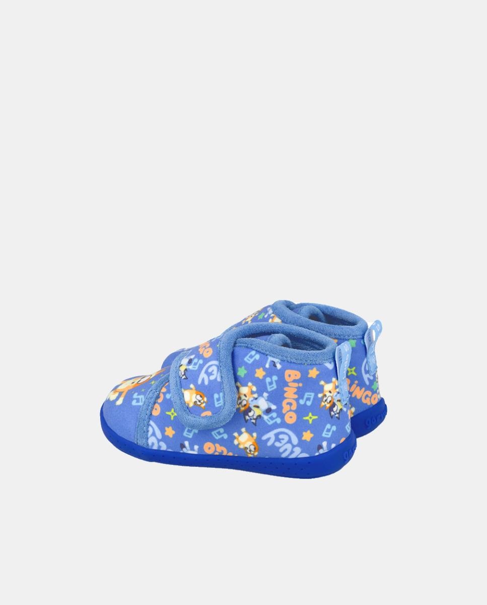 Pantufas barefoot Bluey  com fecho de velcro Azul-3